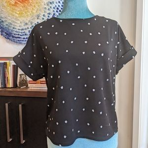 Black & white blouse